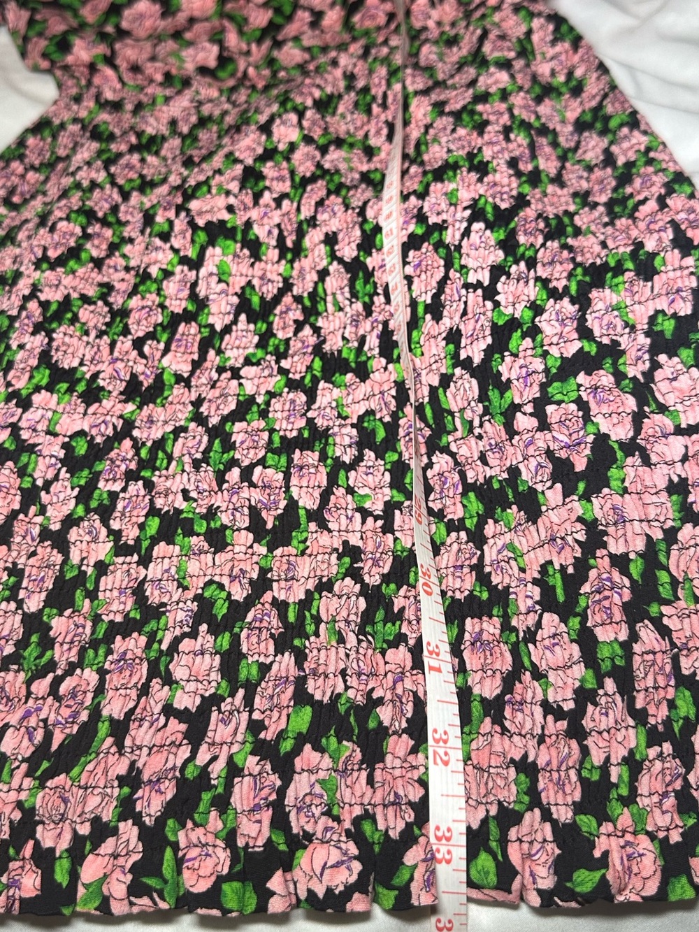 NWT ZARA pink rose floral print minidress in size Small - Picture 10 of 16